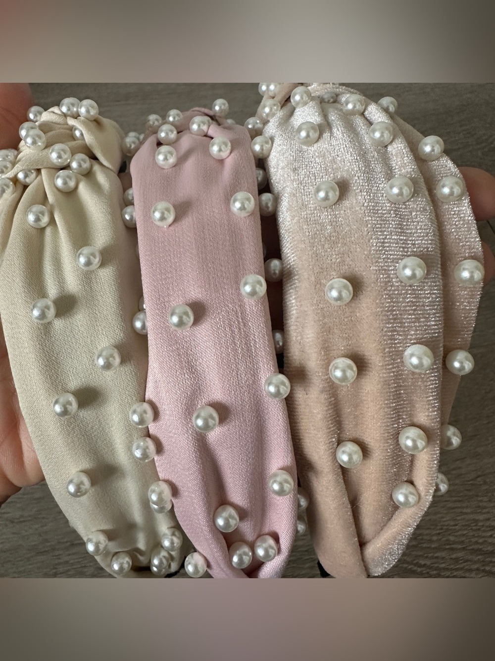 Pearl Headbands - Set of Three